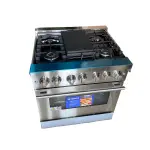ESTUFA CON HORNO 30" A GAS CON 5 QUEMADORES NPX7876GRS7